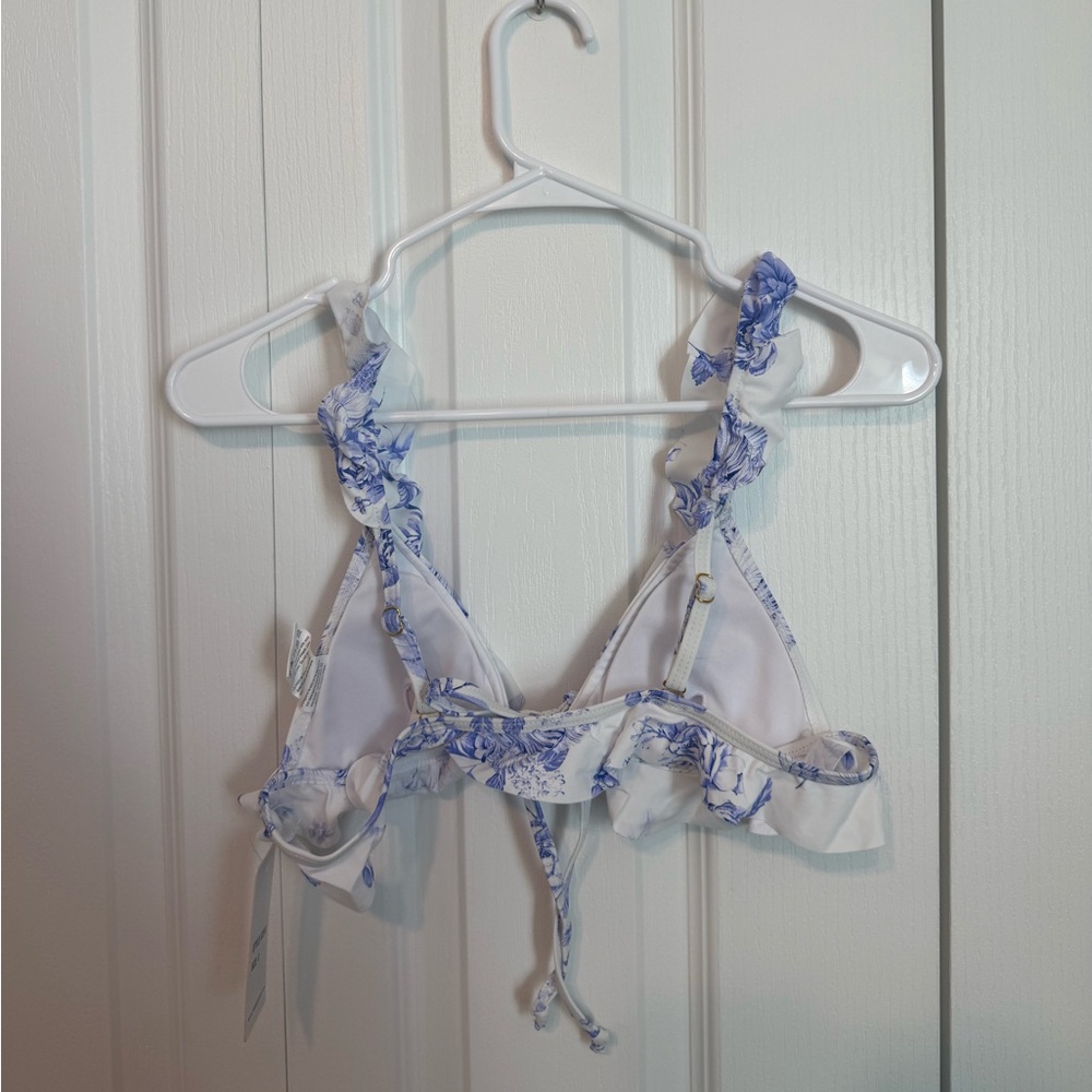 Floral Ruffle Bikini Top - Picture 2 of 5